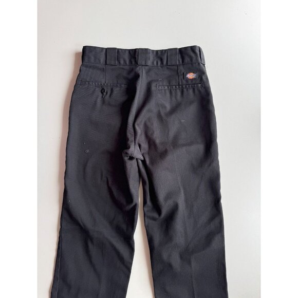DICKIES 874 Black Polyester Cotton Twill Original Fit Work Pants, Size 28 - Picture 7 of 13
